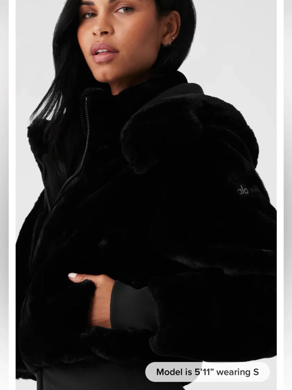 Alo Faux Fur Foxy Jacket - Picture 4 of 9